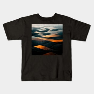 Metallic sandy desert painting Kids T-Shirt